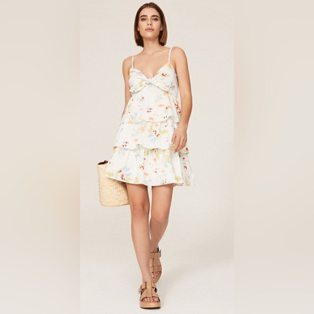 Peter Som Collective Floral Tiered Dress Size 4